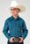 Roper Kids Boys 1894 Scribble Print Blue 100% Cotton L/S Shirt