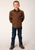 Roper Boys Vintage Paisley Brown 100% Cotton L/S Shirt