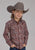 Roper Kids Boys 2242 Sangria Paisley Wine 100% Cotton L/S Shirt