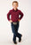 Roper Kids Boys Black Solid Fill Wine 100% Cotton L/S Shirt