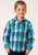 Roper Kids Boys Deep Pool Ombre Blue 100% Cotton L/S Shirt