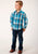Roper Kids Boys Deep Pool Ombre Blue 100% Cotton L/S Shirt