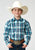 Roper Boys Cool Breeze Plaid Blue 100% Cotton L/S Shirt