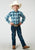 Roper Boys Cool Breeze Plaid Blue 100% Cotton L/S Shirt