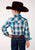 Roper Boys Sunset Plaid Blue 100% Cotton L/S Shirt
