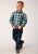 Roper Kids Boys Blueberry Plaid Purple 100% Cotton L/S Shirt