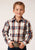Roper Kids Boys Red Canyon Plaid Red 100% Cotton L/S Shirt