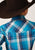Roper Boys Moon Plaid Blue Cotton Blend L/S Shirt