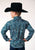 Roper Boys Canyon Paisley Blue 100% Cotton L/S Shirt