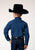 Roper Boys Black Fill Denim Blue 100% Cotton L/S Shirt