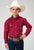 Roper Boys Stretch Poplin Red Cotton Blend L/S Shirt