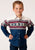 Roper Kids Boys Blue 100% Cotton L/S Shirt