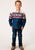 Roper Kids Boys Blue 100% Cotton L/S Shirt