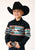 Roper Boys Blanket Aztec Border Black 100% Cotton L/S Shirt