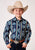 Roper Kids Boys 1908 Serape Stripe Blue 100% Cotton L/S Shirt