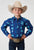 Roper Kids Boys 1907 Hawaiian Ombre Blue 100% Cotton L/S Shirt