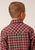 Roper Boys Unlined Plaid Wine 100% Cotton L/S Shirt