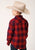 Roper Boys Unlined Plaid Red 100% Cotton L/S Shirt
