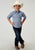 Roper Kids Boys 1932 Skies Tie Blue 100% Cotton S/S Shirt