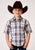 Roper Kids Boys 1941 Cloud Plaid Grey 100% Cotton S/S Shirt