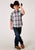 Roper Kids Boys 1941 Cloud Plaid Grey 100% Cotton S/S Shirt