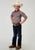 Roper Boys Paisley Stretch Red Cotton Blend S/S Shirt