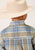Roper Kids Boys 1552 Sandy Plaid Tan 100% Cotton Btn S/S Shirt