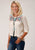 Roper Womens Cream 100% Cotton Fleur de Lis S/S Tunic