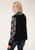 Roper Womens Black Polyester Navajo Rug L/S Tunic