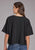 Roper Womens Wild Mustang Black 100% Cotton S/S T-Shirt