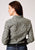Roper Womens 1901 Estampa Paisley Green 100% Cotton L/S Shirt