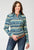 Roper Womens 1899 Aztec Blanket Blue 100% Cotton L/S Shirt