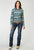 Roper Womens 1899 Aztec Blanket Blue 100% Cotton L/S Shirt