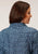 Roper Womens Zig Zag Tribal Blue 100% Cotton L/S Shirt