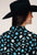 Roper Womens Jewelry Boyfriend Black 100% Rayon L/S Blouse