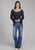 Roper Womens Double Cloth Black 100% Polyester L/S Blouse