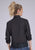 Roper Womens Fringe Cambric Western Black 100% Cotton L/S Blouse