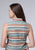 Roper Womens 2007 Distressed Aztec Cream 100% Cotton S/L Shirt