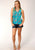 Roper Womens Tropical Aztec Blue Rayon/Nylon Tan k Top
