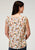 Roper Womens Feather Toss Multi-Color 100% Rayon S/L Blouse