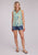 Roper Womens Floral Aztec Chintz Cream/Blue 100% Polyester S/L Blouse