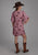 Roper Womens Wild Horses Pink 100% Rayon S/S Dress