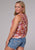 Roper Womens 2078 Groovy Cacti Pink 100% Rayon Vest