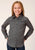 Roper Girls Aztec Medallions Black 100% Cotton L/S Shirt