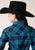 Roper Girls Unlined Plaid Blue/Black 100% Cotton L/S Shirt