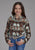 Roper Kids Girls 2201 Icon Aztec Multi-Color 100% Rayon L/S Shirt