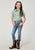 Roper Kids Girls 2014 Western Aqua 100% Cotton S/S Shirt