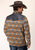 Roper Mens Aztec Print Orange 100% Polyester Fleece Jacket