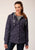 Roper Womens Thermal Lined Flannel Blue 100% Cotton Jacket