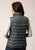 Roper Womens Coated Down Filled Silver Sage 100% Nylon Softshell Vest
